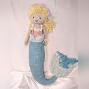 Pottery Barn Kids Plush Mermaid Doll